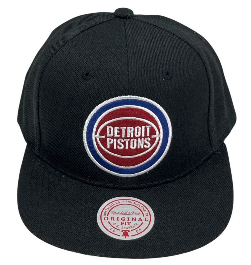 Mitchell & Ness Detroit Pistons Top Spot Snapback Hat NWT